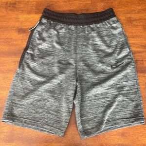 Grey and Black Nike shorts